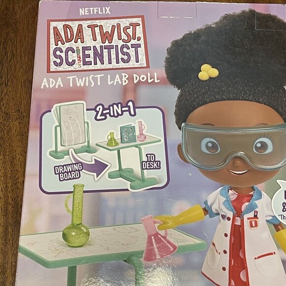 Ada Twist Scientist Lab Doll With 2 In 1 Drawing Board To Desk Science Stem Toy - Picture 8 of 16